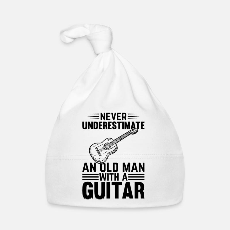 Playing Guitar Never Underestimate An Old Man With Baby Bio-Mütze