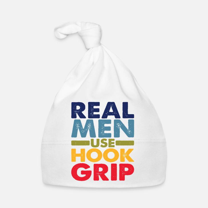 Real Men Use Hook Grip Organic Baby Cap