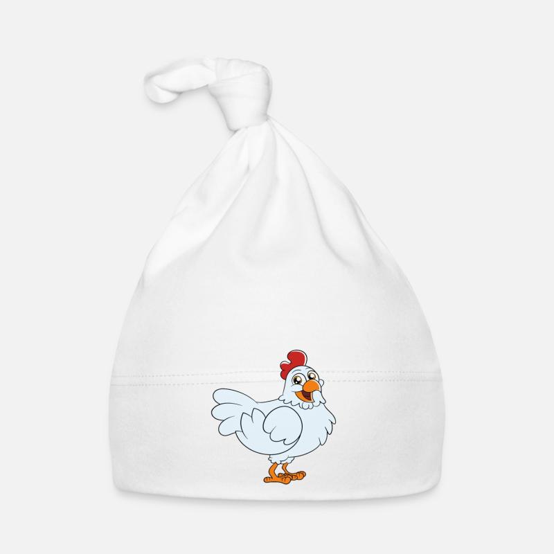 Mon poulet et moi bavardons à ton sujet Bonnet bio Bébé