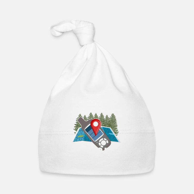 Geocaching Geography Travelers Explorers Organic Baby Cap