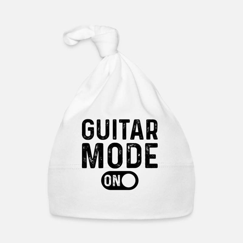 Guitar Mode On - Playing Guitar Player Guitarist Baby Bio-Mütze