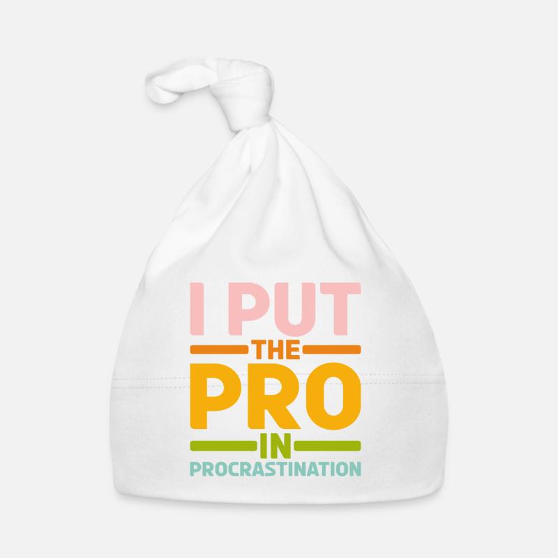 I Put The Pro In Procrastination 17 Baby Bio-Mütze