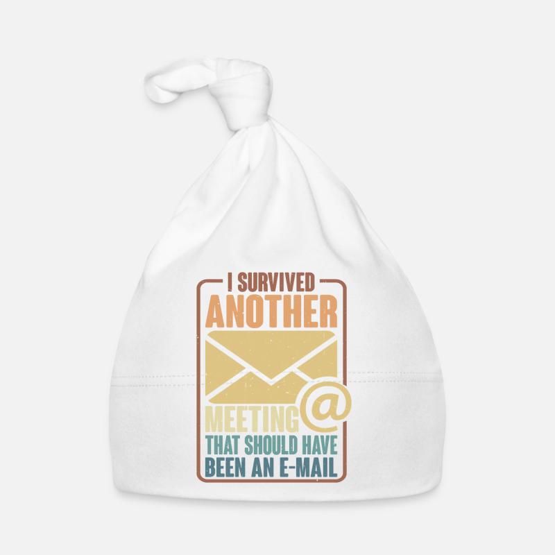 I Survived Another Meeting 29 Organic Baby Cap