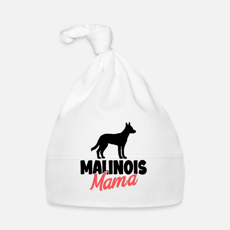Malinois - Bonnet bio Bébé - blanc