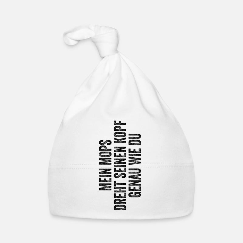 Mops Baby Bio-Mütze