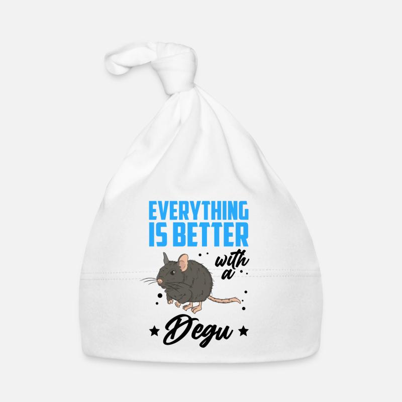 Degu everything better with Chilean rodent Organic Baby Cap