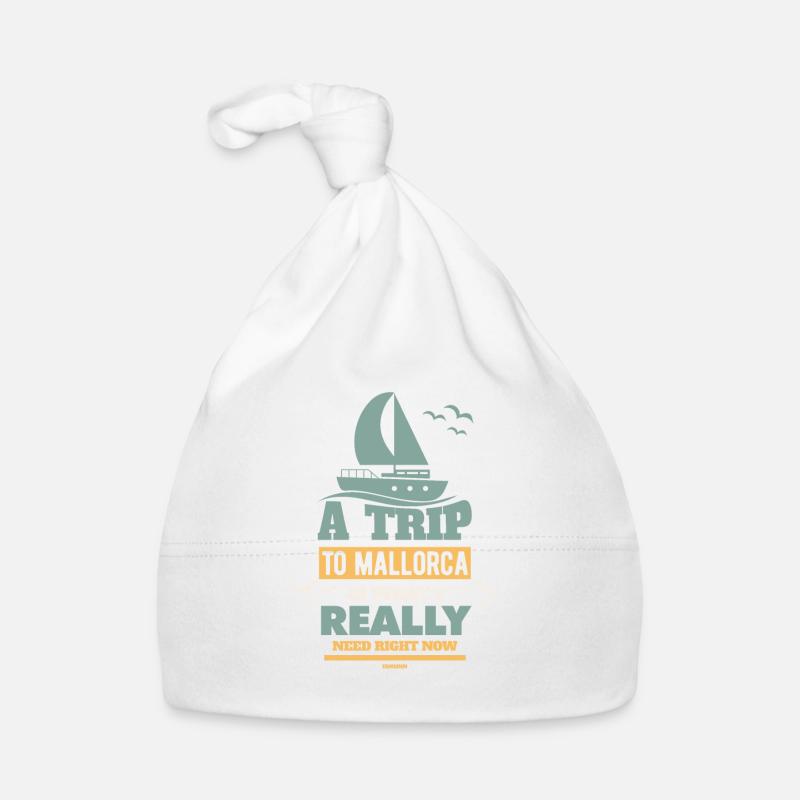 mit dem Boot nach Mallorca Baby Bio-Mütze