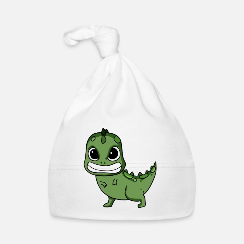 Angry Dinosaur Organic Baby Cap
