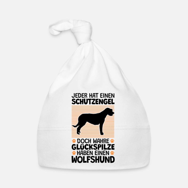 Irischer Wolfshund ist mein Schutzengel Baby Bio-Mütze