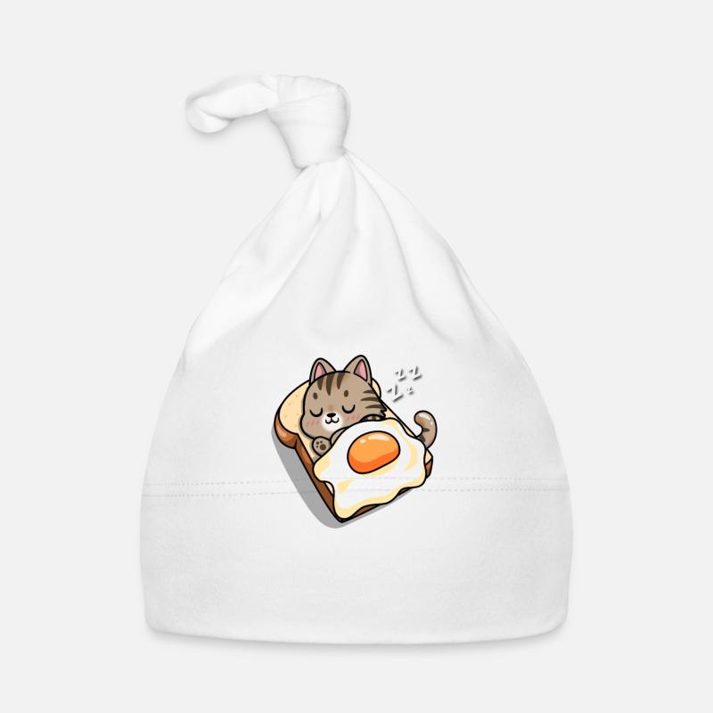 Brown Tabby Cat Organic Baby Cap