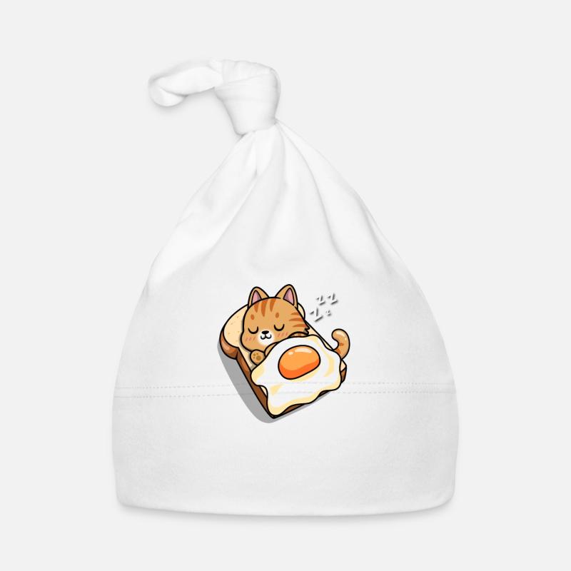 Orange Tabby Cat Organic Baby Cap