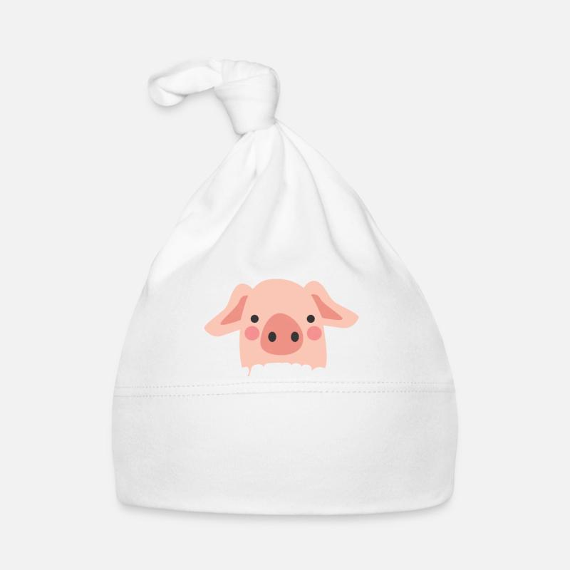 Schwein Tierschutz Fleischlos vegan Baby Bio-Mütze