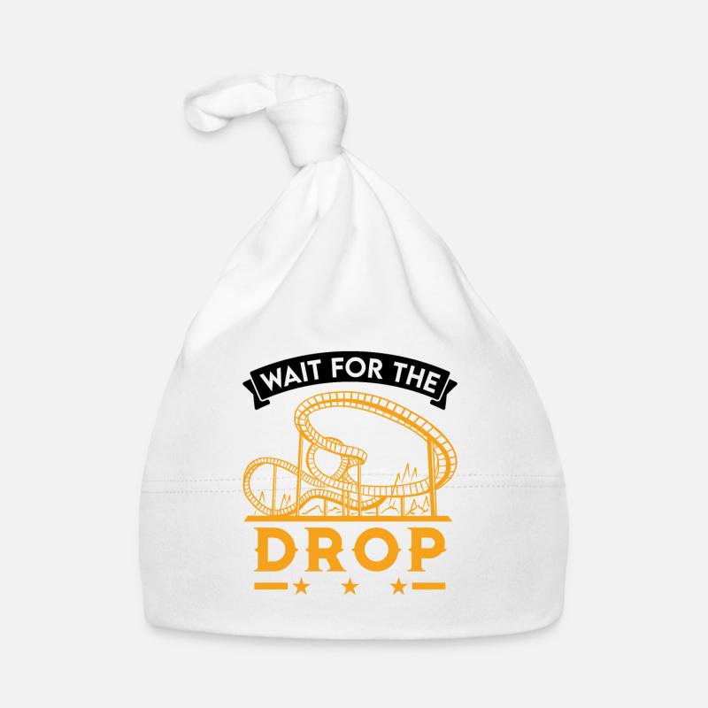 Wait for the drop Achterbahnfahrt Achterbahn Baby Bio-Mütze