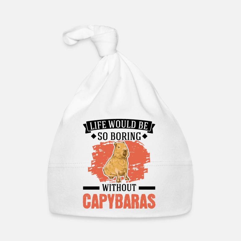 Capybara Cadeau Capibara capybara Bonnet bio Bébé