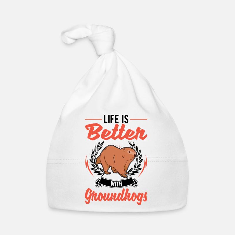 Das Leben ist besser mit einem Murmeltier Baby Bio-Mütze