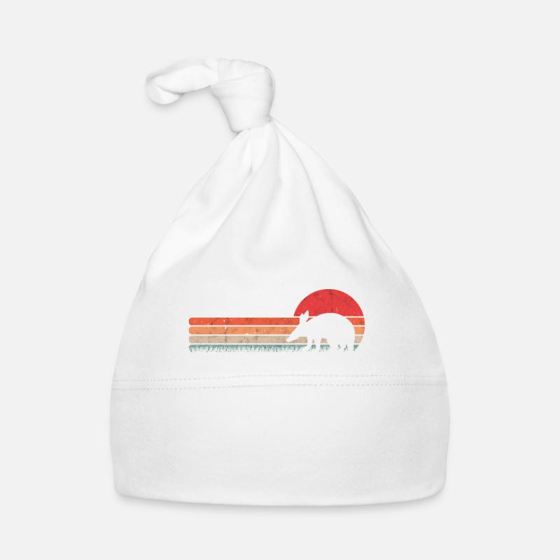 Erdferkel Retro Aardvark Vintage Baby Bio-Mütze