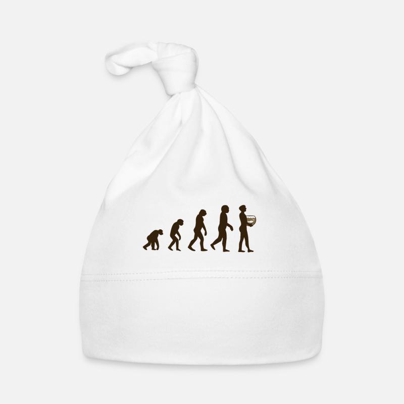 Aquarium Evolution - Baby Bio-Mütze - Weiß