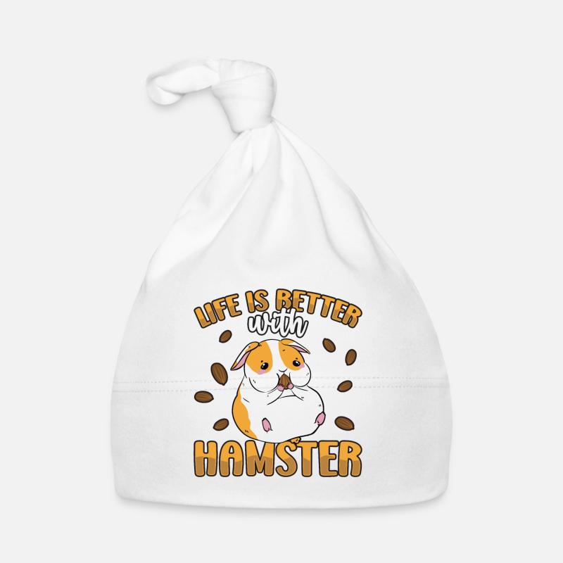 Life Is Better With A Hamster Animal Lover Hamster Baby Bio-Mütze