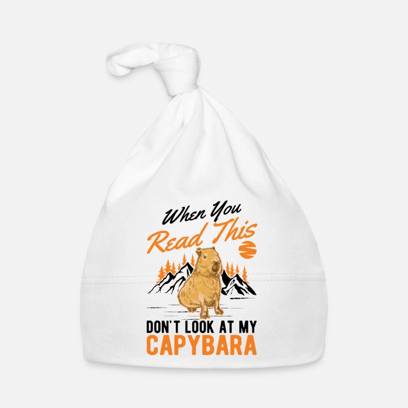 Capybara Cadeau Capibara capybara Bonnet bio Bébé