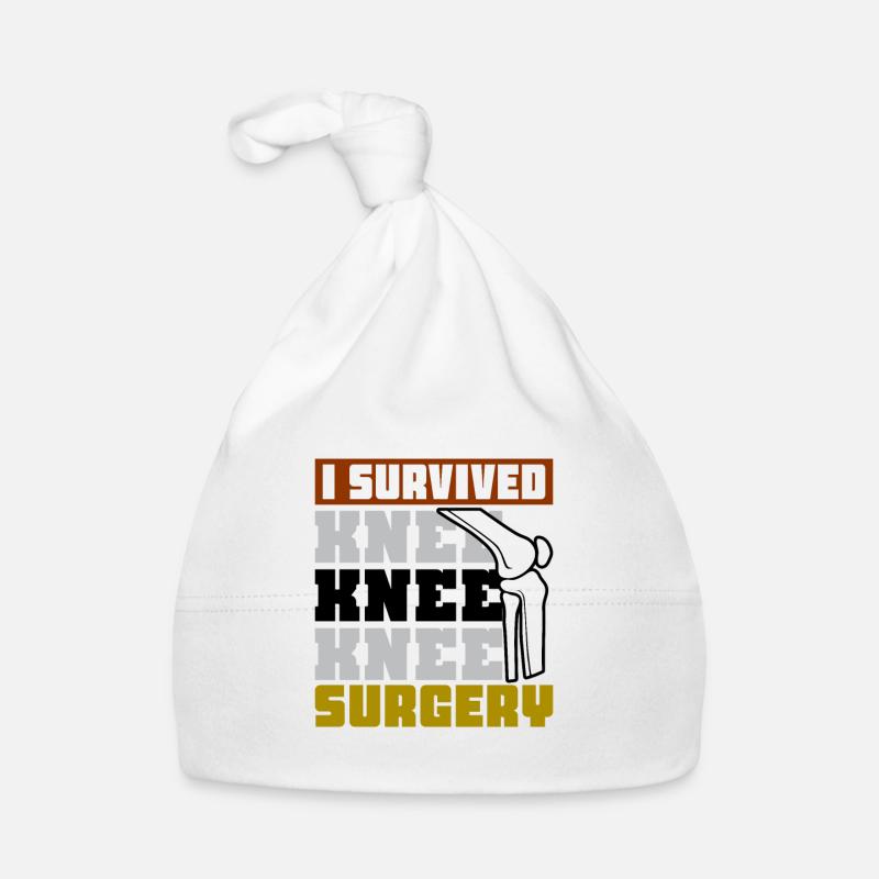 I Survived Knee Surgery Baby Bio-Mütze