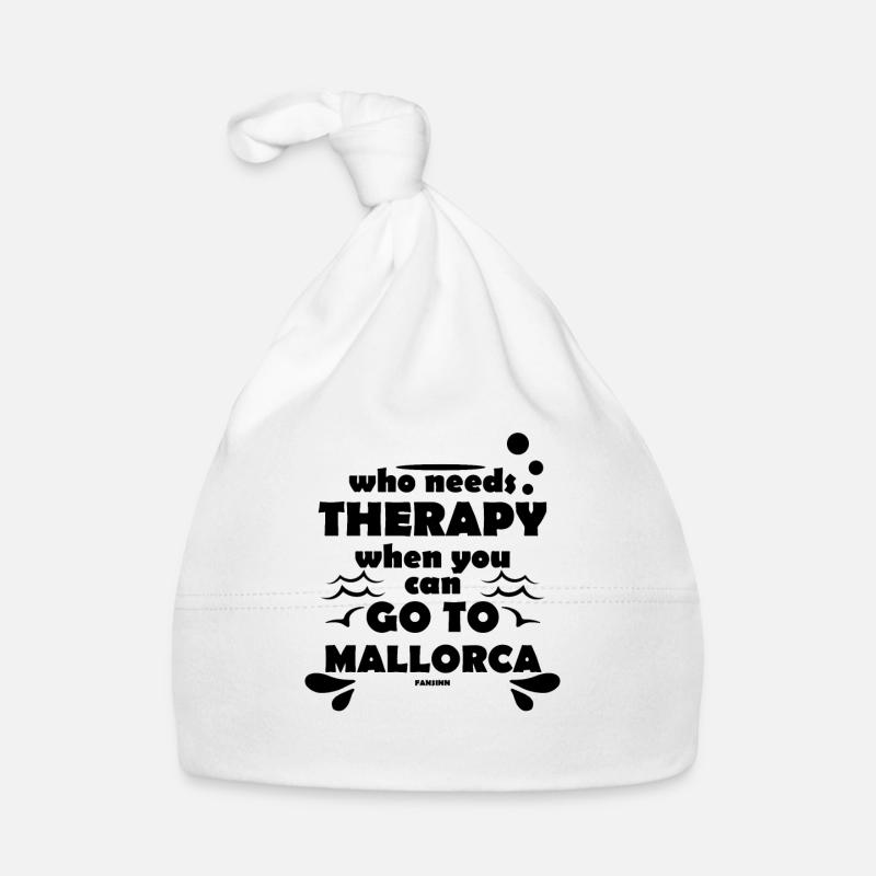 lustiger Spruch Mallorca Geschenkidee Baby Bio-Mütze