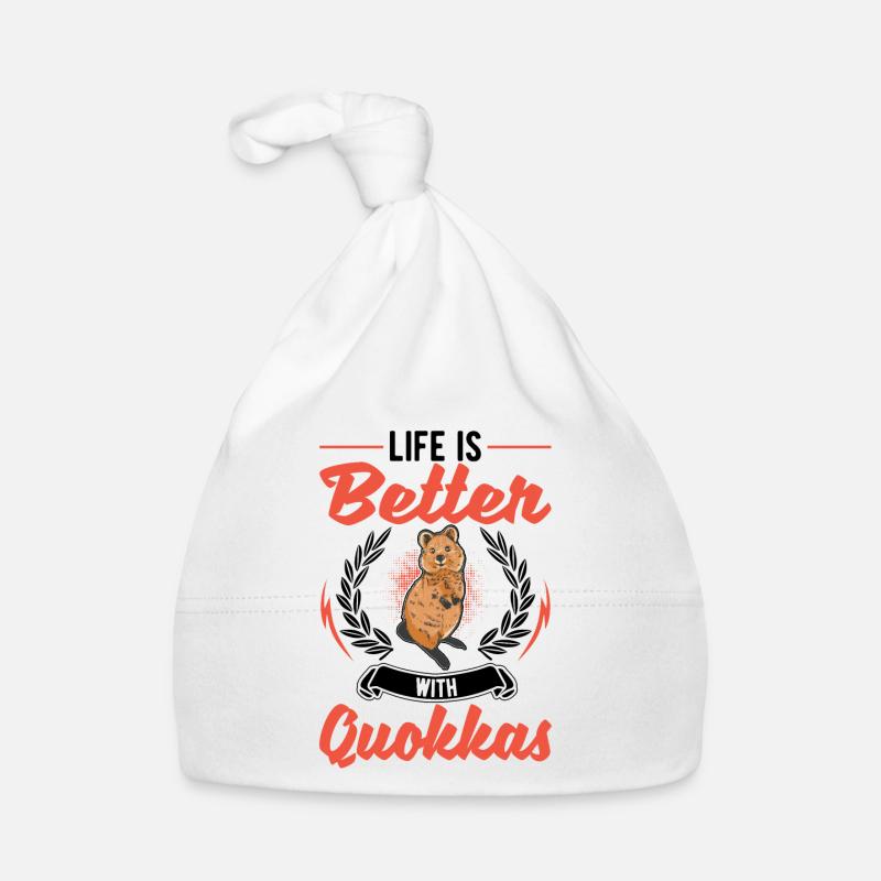 Das Leben ist besser mit einem Quokka Baby Bio-Mütze