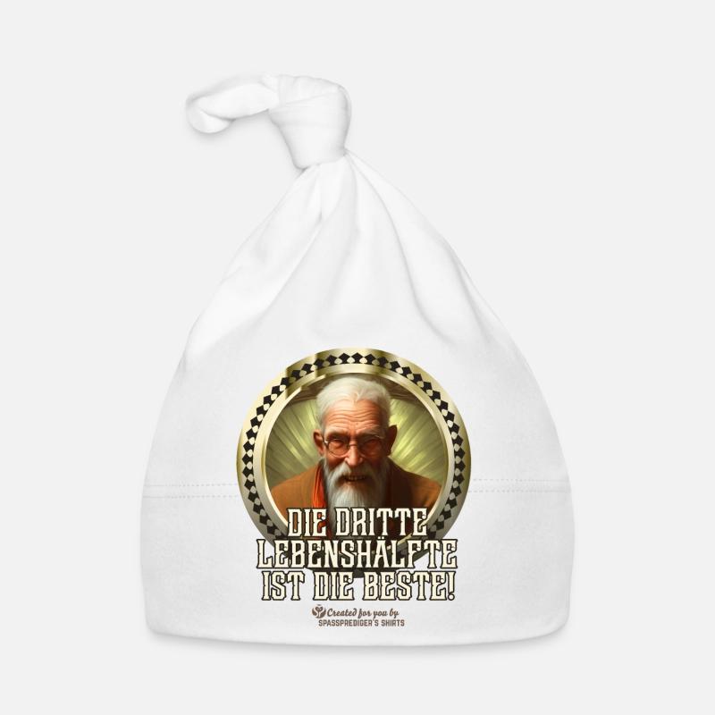Spruch Dritte Lebenshälfte Baby Bio-Mütze