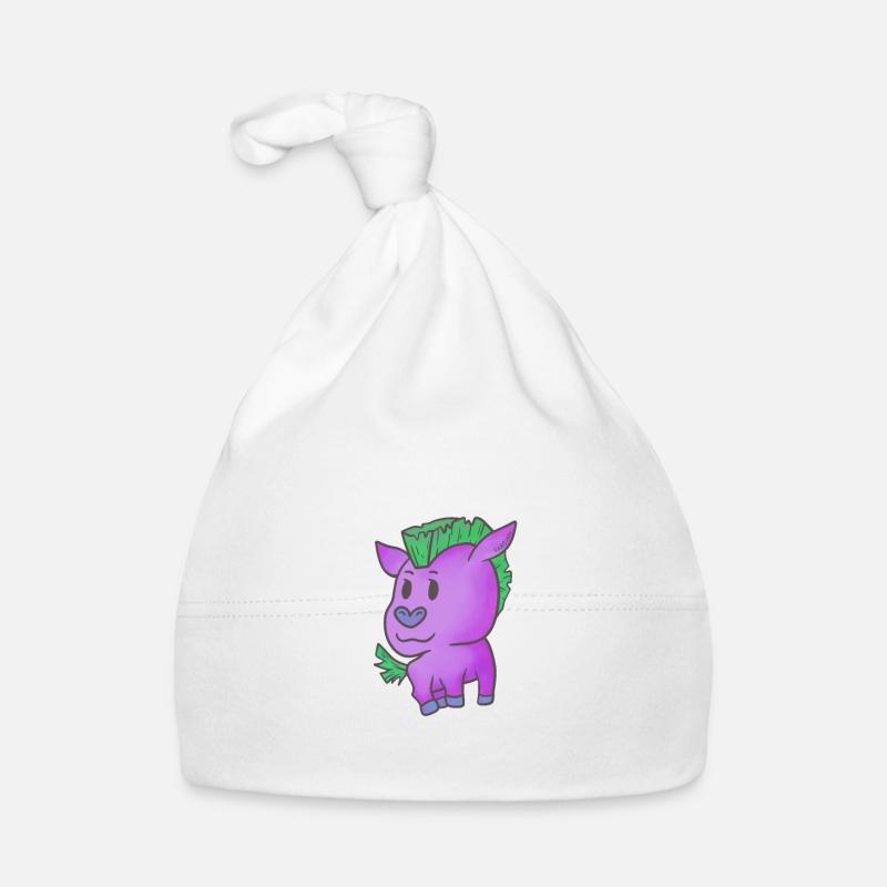 Pferde sind niedlich ich bin niedlich also bin ich Baby Bio-Mütze