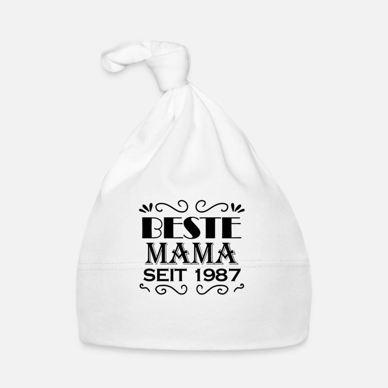 Beste Mama seit 1987 Baby Bio-Mütze