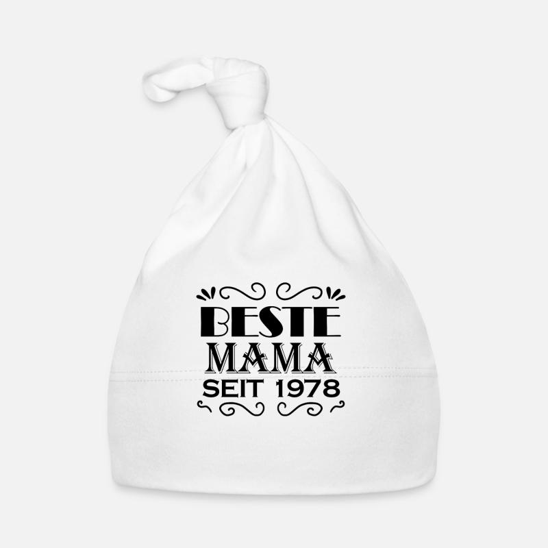 Beste Mama seit 1978 Baby Bio-Mütze