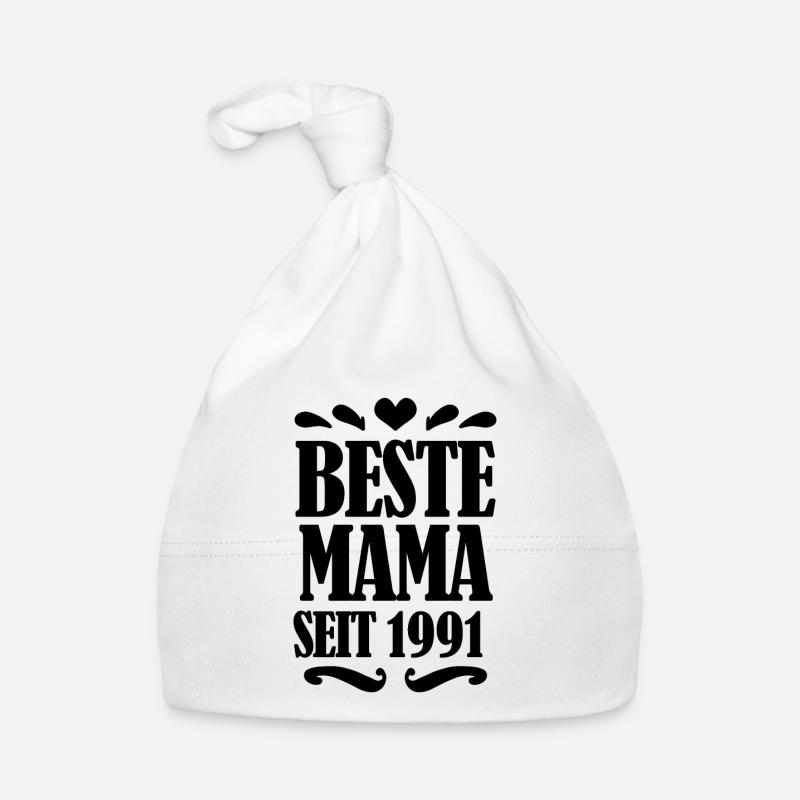 Beste Mama seit 1991 Baby Bio-Mütze