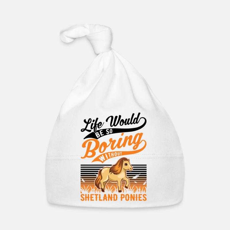 Shetland Pony Gift Shetty Organic Baby Cap