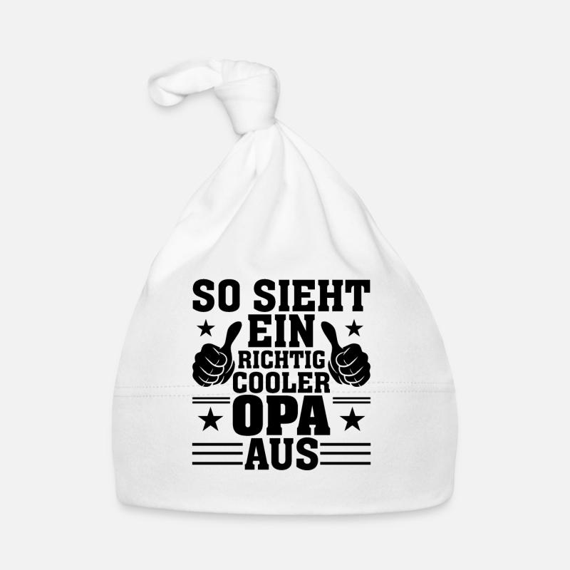So Sieht Ein Richtig Cooler Opa Aus Baby Bio-Mütze