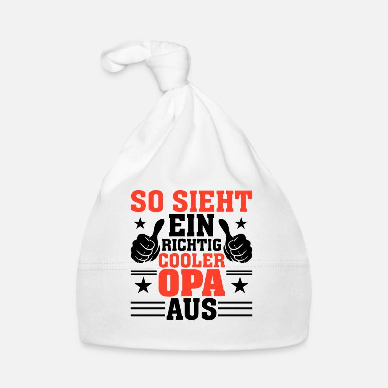 So Sieht Ein Richtig Cooler Opa Aus Baby Bio-Mütze