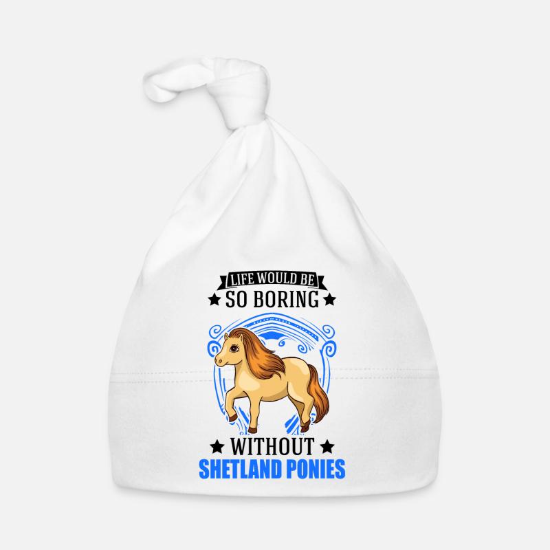 Shetland Pony Gift Shetty Organic Baby Cap
