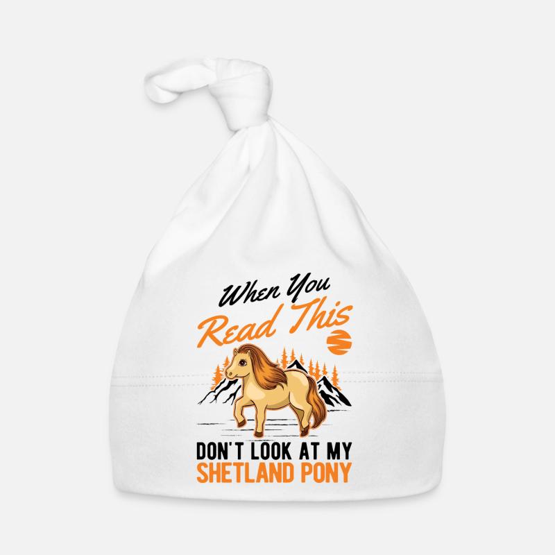 Shetland Pony Gift Shetty Organic Baby Cap