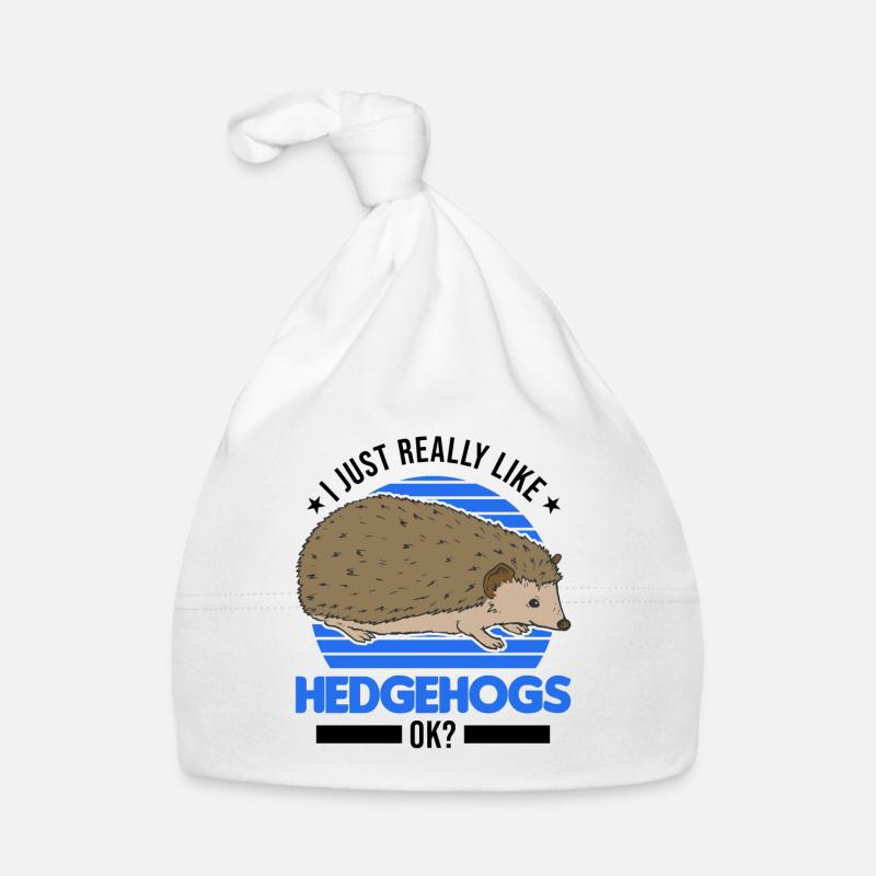 I just really like Hedgehogs Igel Organic Baby Cap