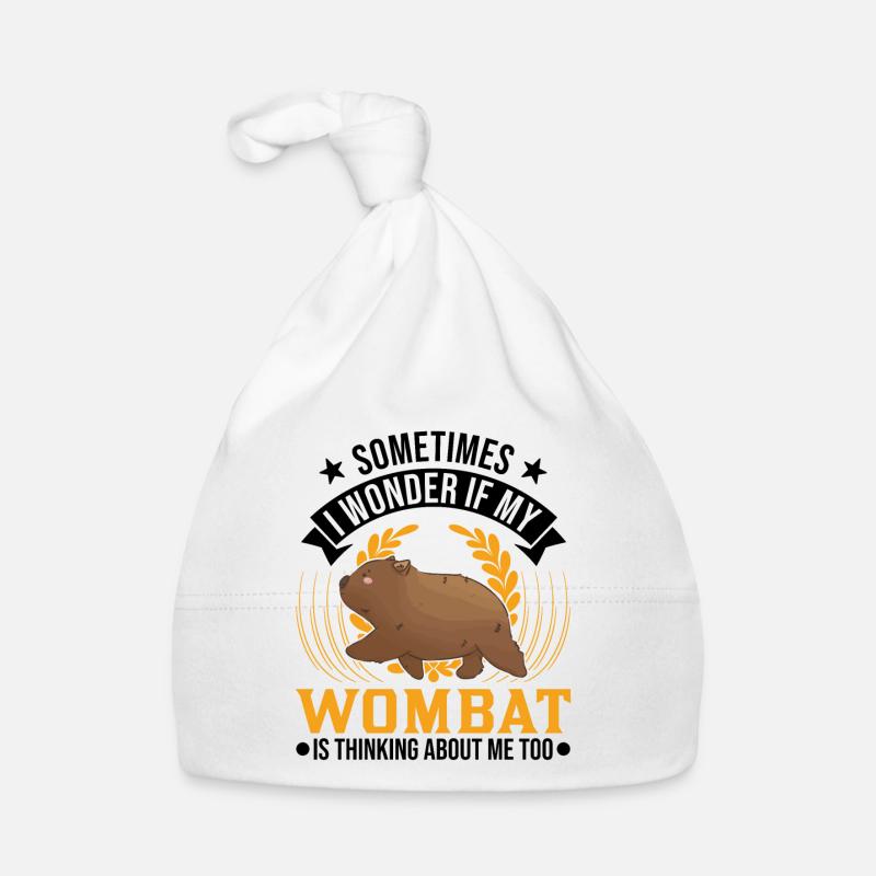Australischer Wombat Geschenk Baby Bio-Mütze