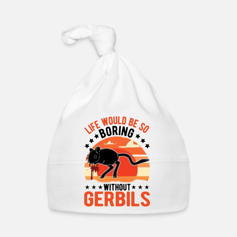 Gerbil Geschenk Mongolische Rennratte Rennmaus Baby Bio-Mütze