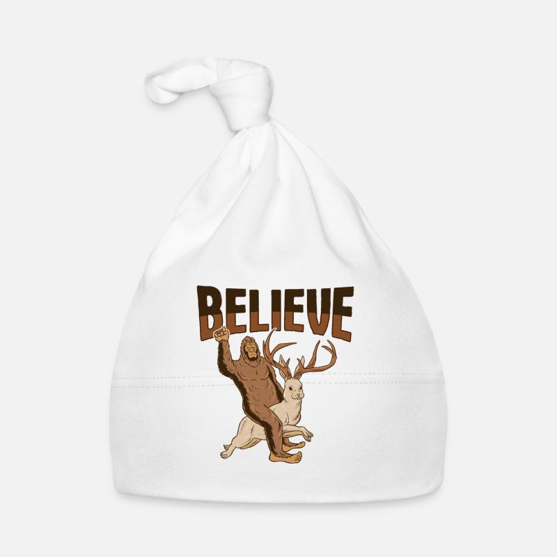 Cryptozoology Kryptoid Design Bigfoot rides Organic Baby Cap