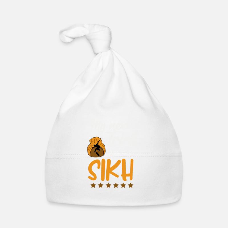 Mon trick sera le skateboard sikh Bonnet bio Bébé