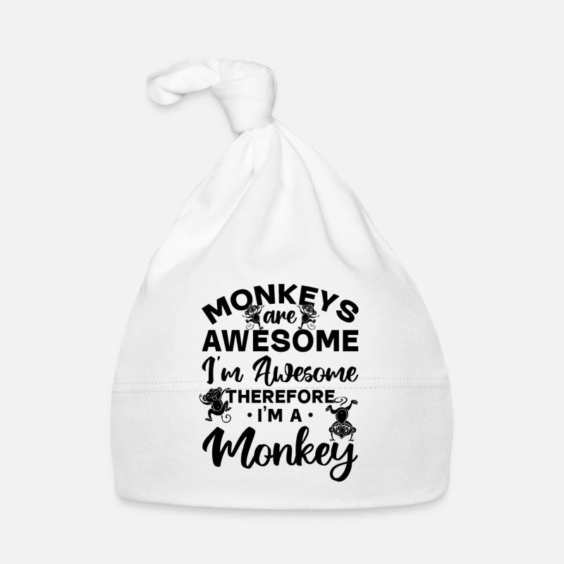 Orangutan Monkey Chimpanzee Monkey - Monkey Lover Baby Bio-Mütze