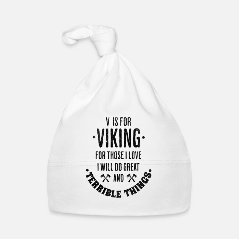 Wikinger Geschenk Spruch Nordmann Baby Bio-Mütze
