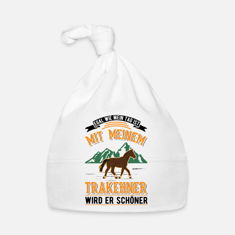 Trakehner Geschenk Trakehner Pferd Baby Bio-Mütze