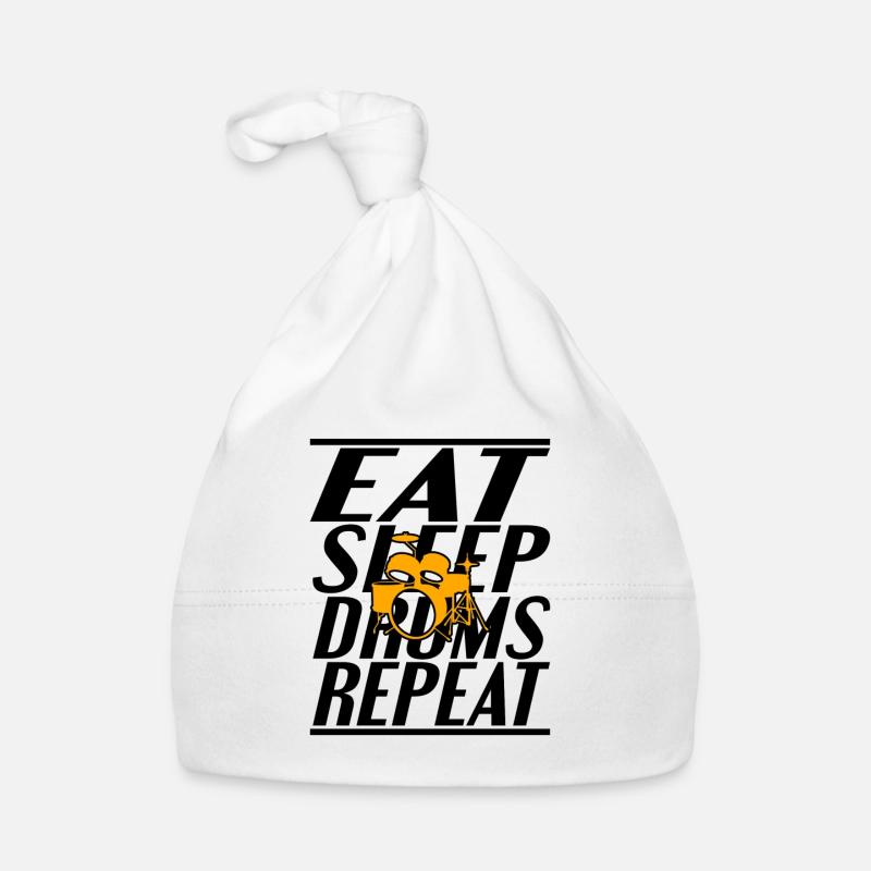 Food Sleeping Drums Organic Baby Cap