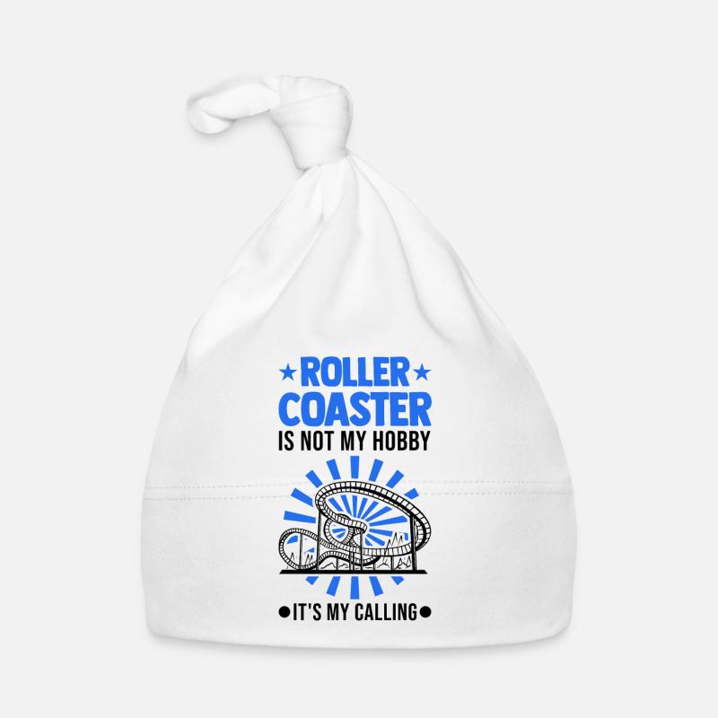 Roller Coaster HobbyRoller Coaster Ride Amusement Park Organic Baby Cap
