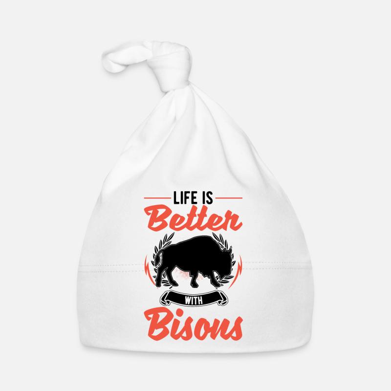 La vie est meilleure avec un buffle d’eau Bonnet bio Bébé