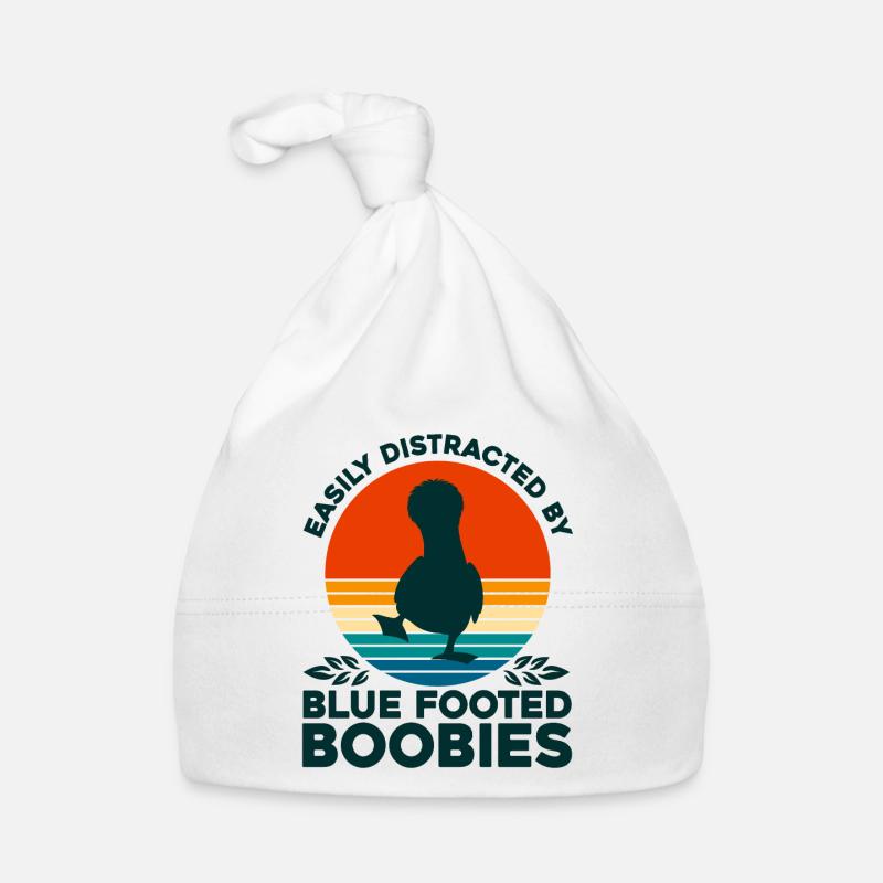 Seevogel Blaufußtölpel Vogelbeobachter Geschenk Baby Bio-Mütze