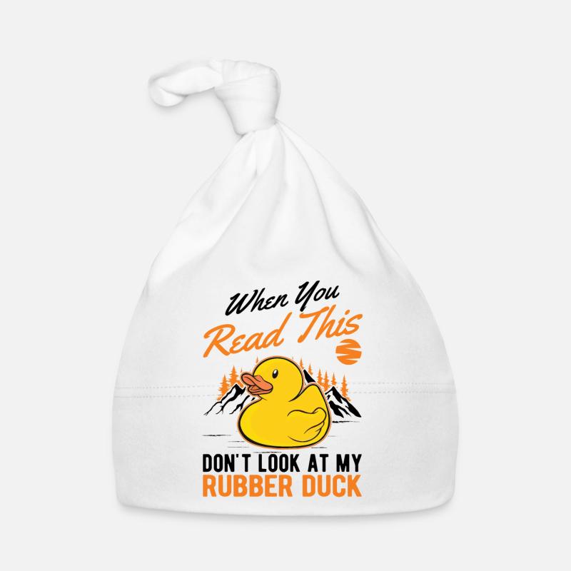 Rubber Duck Gift Squeaky Duck Bathing Duck Bonnet bio Bébé