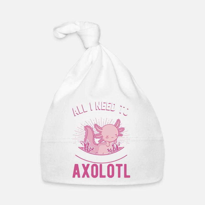 Axolotl Geschenk Schwanzlurch Baby Bio-Mütze